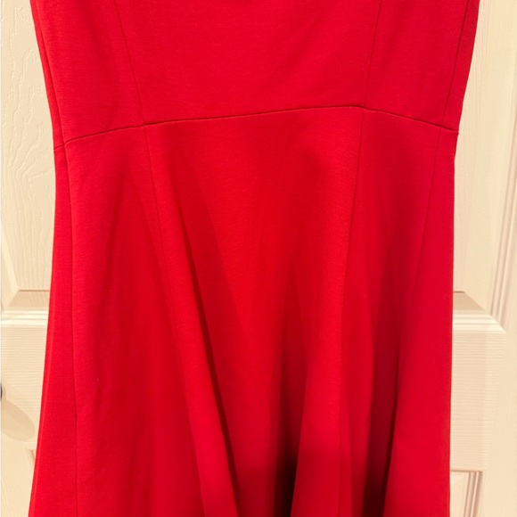 Women’s size 2 Kate Spade red fit and flare dress with cut out back bow - Picture 6 of 13